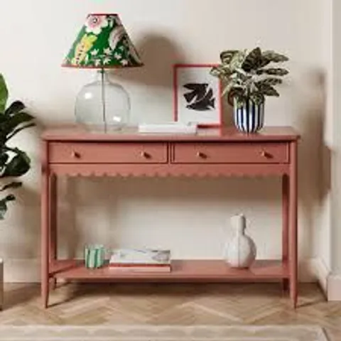 BOXED REMI CONSOLE TABLE - CLAY/RED (1 BOX)