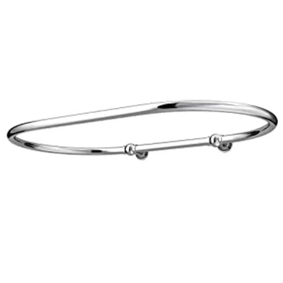 BOXED STRASSER 30cm CURVED FIXED SHOWER CURTAIN RAIL (1 BOX)
