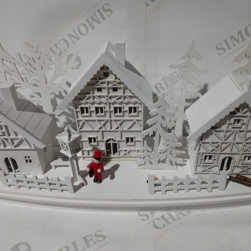 WHITE WOOD LIT VILLAGE SCENE RRP £34.99
