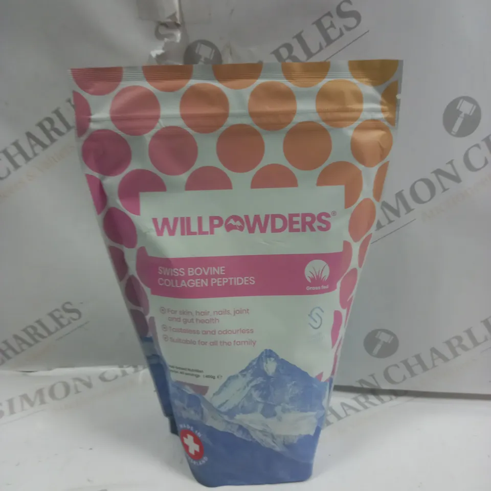 SEALED WILLPOWDERS SWISS BOVINE COLLAGEN - 400G