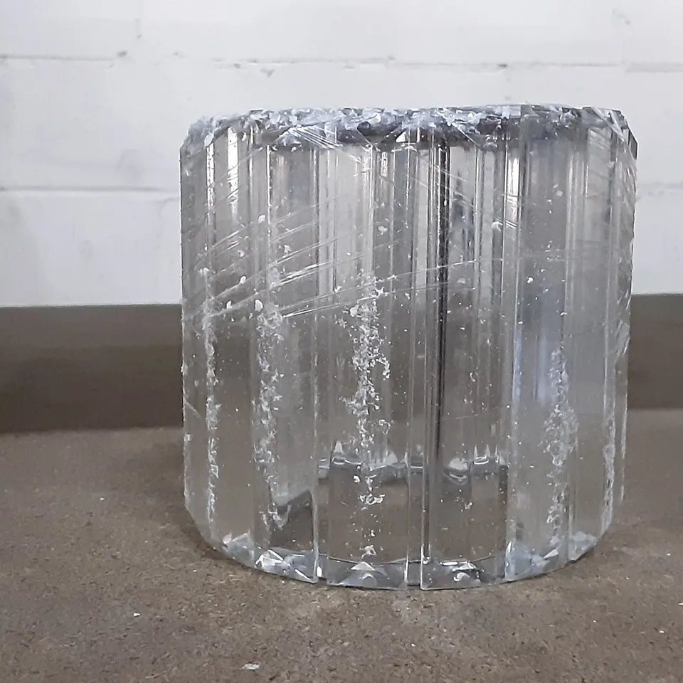 BOXED ALVARADO 1-LIGHT 15CM FLUSH MOUNT FIXTURE (CRYSTAL)