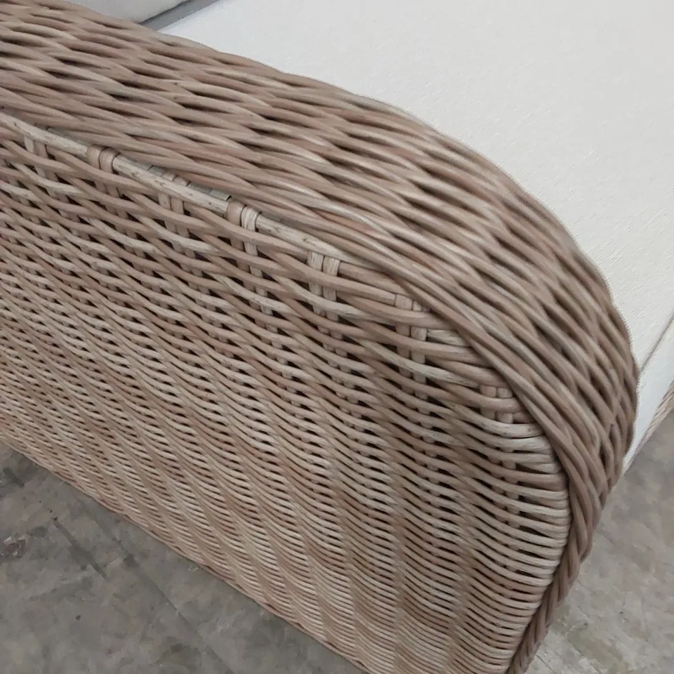 BOXED PRIMROSE LIVING ARCHED RIGHT CORNER SOFA PIECE IN NATURAL COLOUR WITH CUSHIONS