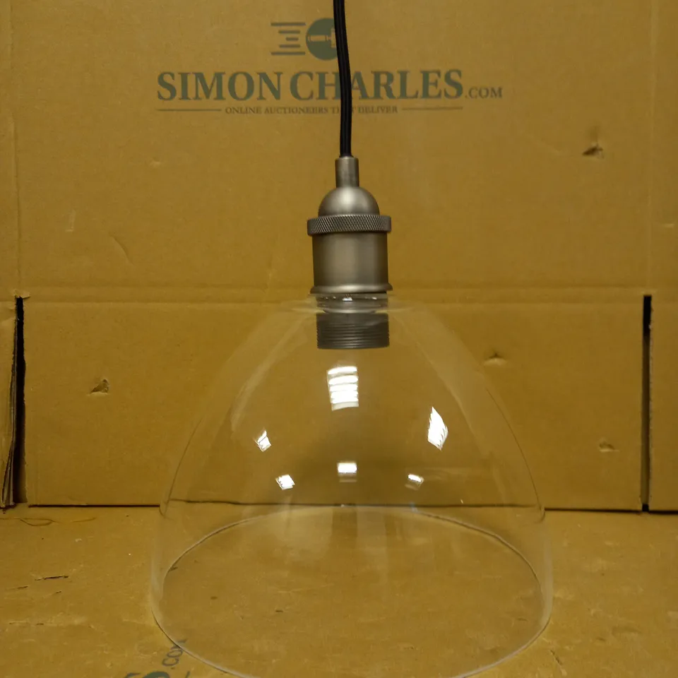 BAY LIGHTING CARTER 1-LIGHT CEILING PENDANT, MATT/NICKEL