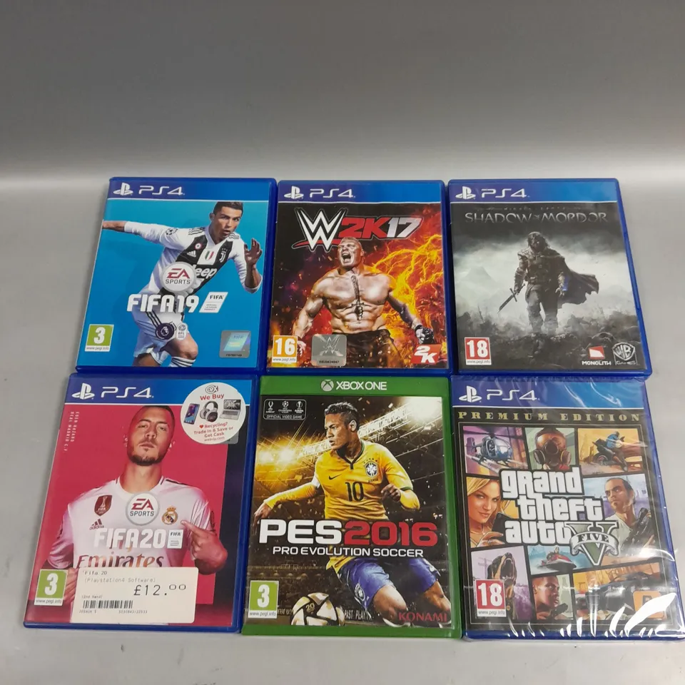 10 X ASSORTED VIDEO GAMES TO INCLUDE DETROIT BECOME HUMAN, CALL OF DUTY BLACK OPS, GRAND THEFT AUTO V ETC