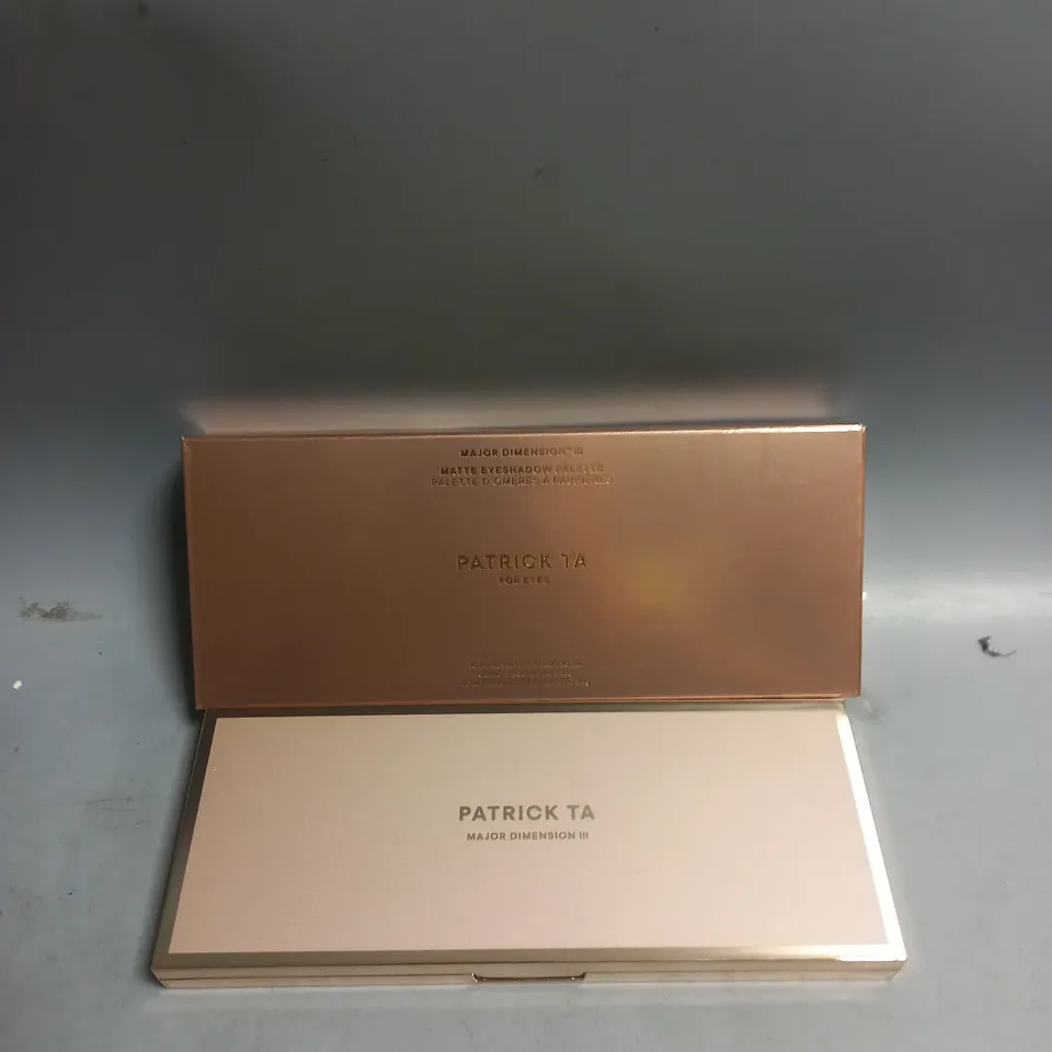 BOXED PATRICK TA MAJOR DIMENSION III EYESHADOW PALLETTE