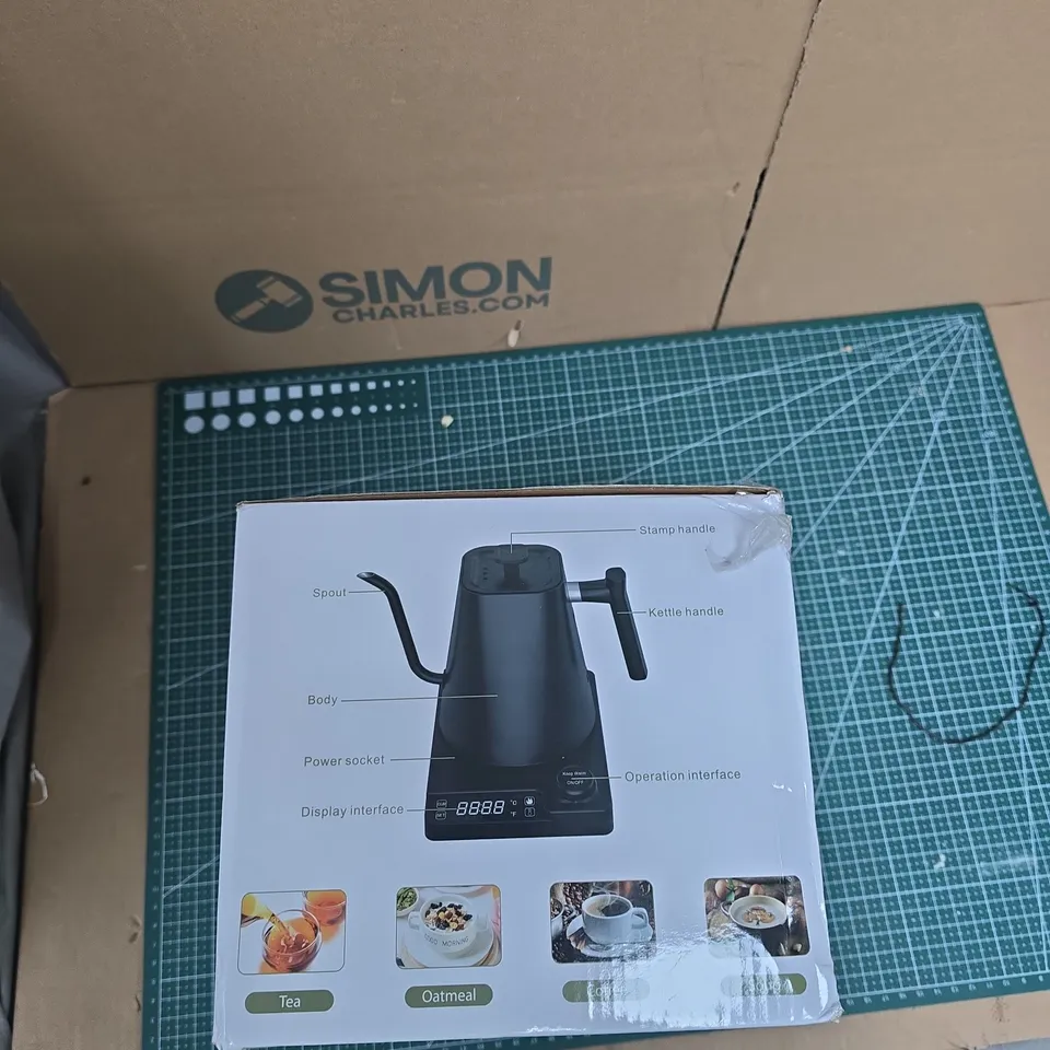 GOOSENECK KETTLE 1.0 L, 304 STAINLESS STEEL – KT10 PRO (BOXED)