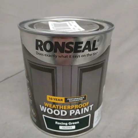 RONSEAL WOOD PAINT - RACING GREEN - GLOSS /750ML / COLLECTION ONLY 