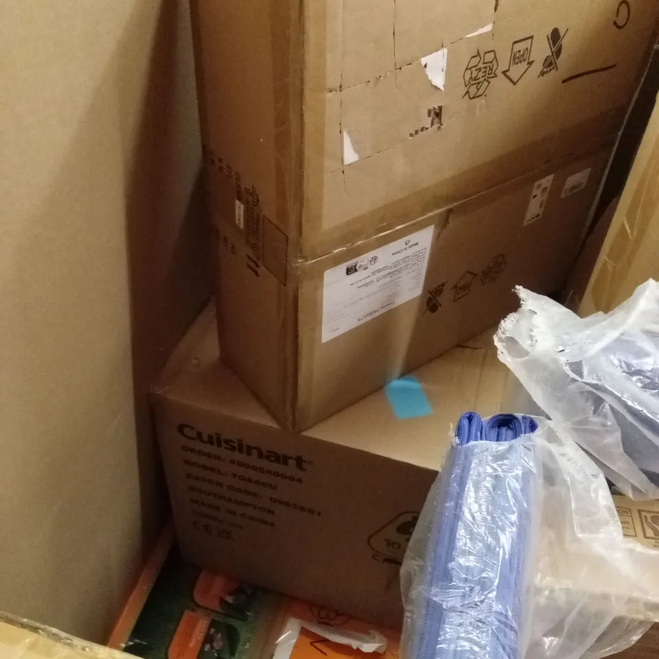 PALLET OF ASSORTED HOUSEHOLD GOODS & PRODUCTS TO INCLUDE; FOOD DEHYDRATOR, PORTABLE AIR COOLER, BOXED FURNITURE ETC