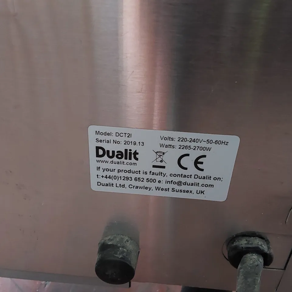 DUALIT CONVEYOR TOASTER DCT2I