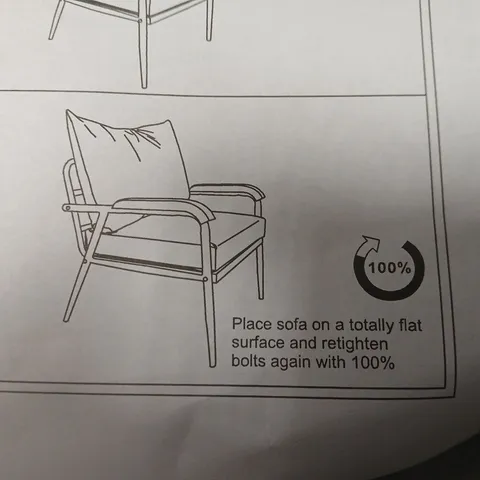 BOXED METAL FRAME FAUX LEATHER CHAIR (1 BOX)