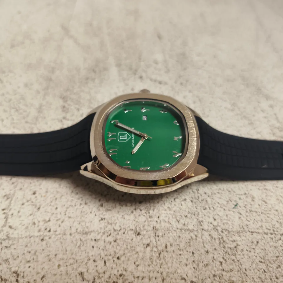 LOUIS LACOMBE WRISTWATCH WITH GREEN DIAL – PRESENTATION BOX