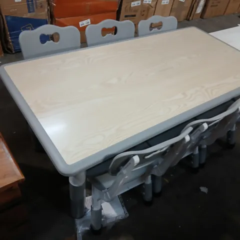 KIDS DINING TABLE WITH SIX CHAIRS