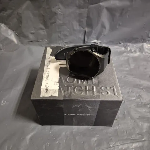 BOXED XIAOMI WATCH S1 IN BLACK RUBBER STRAP