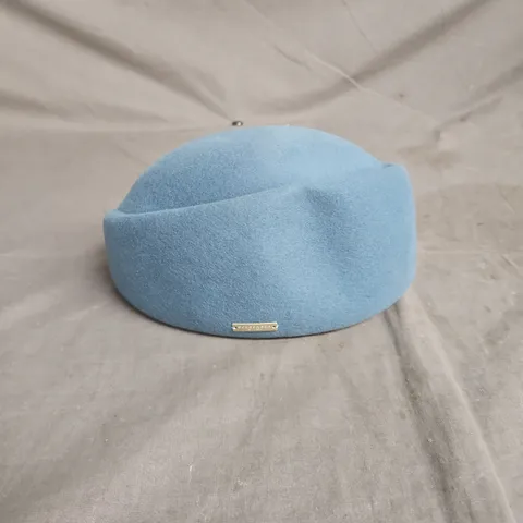 SEEBERGER BLUE FELT CLOCHE HAT – ONE SIZE
