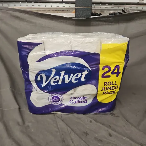 VELVET 24 ROLL TOILET PAPER JUMBO PACK 3PLY