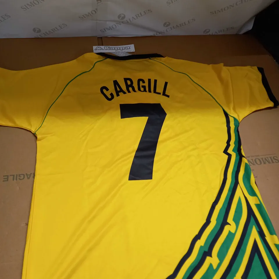 JAMAICA FOOTBALL FEDERATION SHIRT WITH CARGILL 7 SIZE 2XL