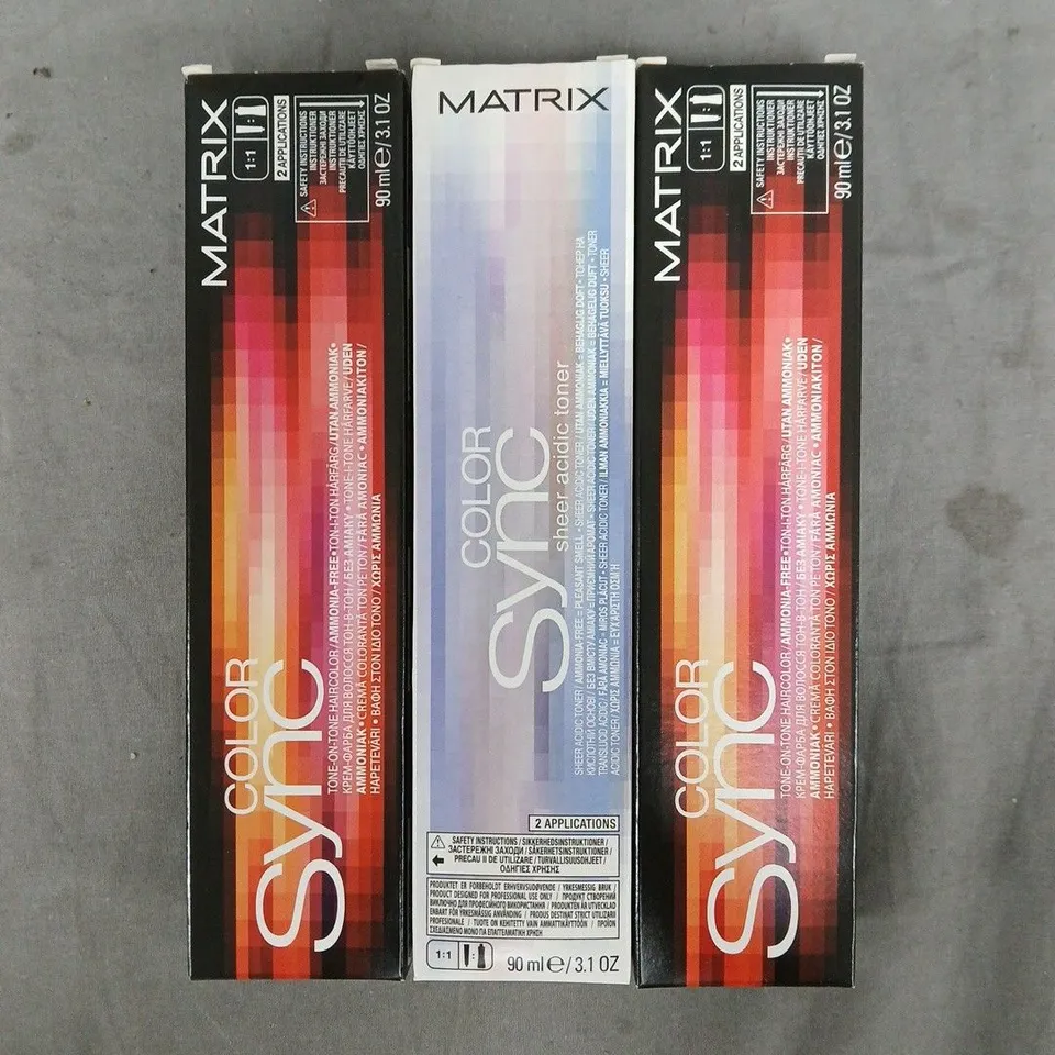 BOX OF APPROXIMATELY 20 ASSORTED MATRIX SO COLOUR SYNC PRODUCTS