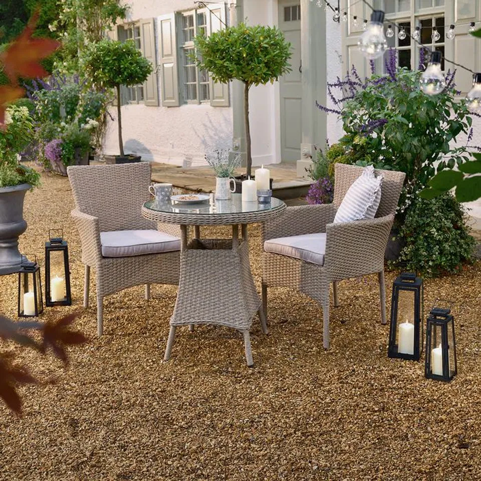 BOXED SET OF 2 TRUGARDEN RATHLIN GARDEN DINING CHAIRS