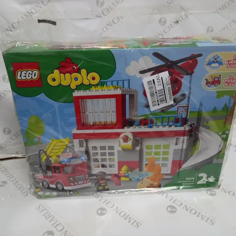 LEGO DUPLO FIRE STATION AND HELICOPTER - SET 10970