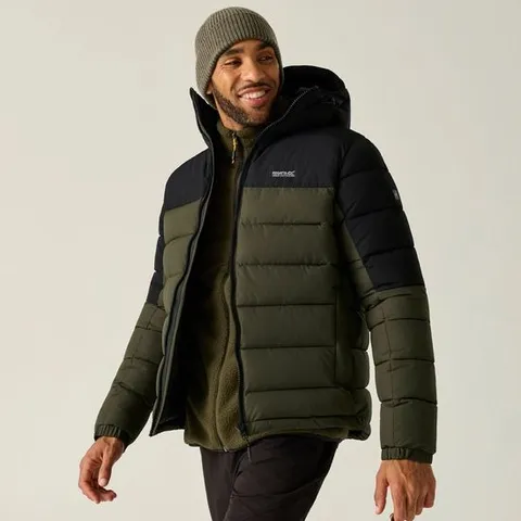 BRAND NEW REGATTA MENS ALDTHORN JACKET IN OLIVE NIGHT/BLACK - UK 3XL