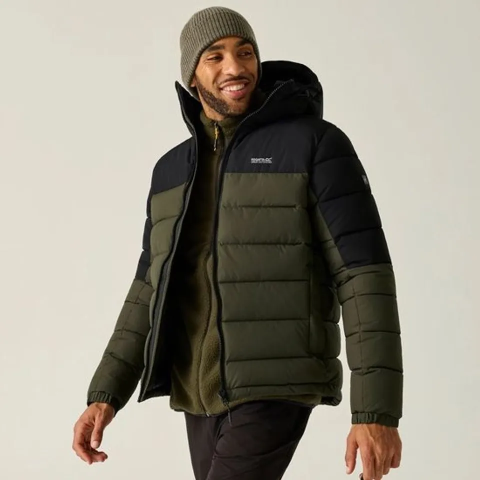 BRAND NEW REGATTA MENS ALDTHORN JACKET IN OLIVE NIGHT/BLACK - UK 3XL