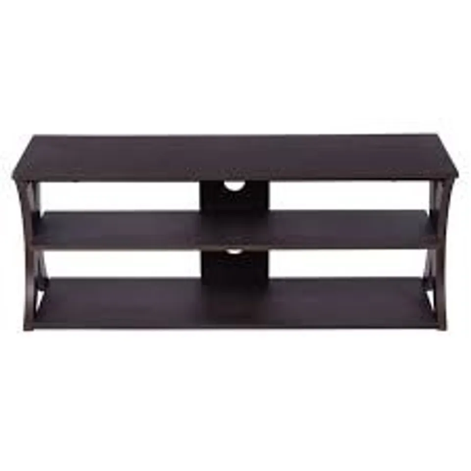 BOXED COSTWAY 2 SHELF BROWN TV UNIT