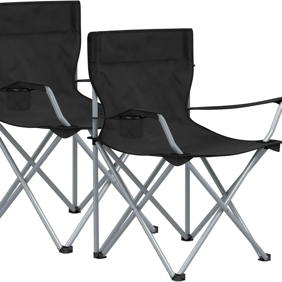 BOXED SONGMICS FOLDING CAMPING CHAIRS, SET OF 2