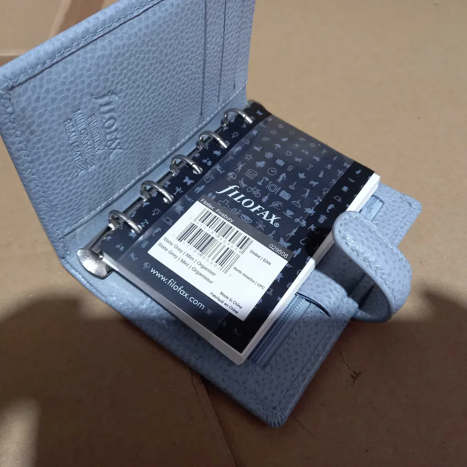 FILOFAX MINI FINSBURY SLATE GREY ORGANISER