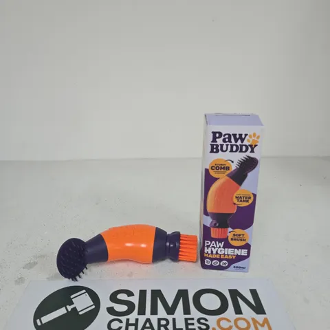 PAW BUDDY PAW HYGIENE GROOMING BRUSH – ORANGE/BLACK (PET)