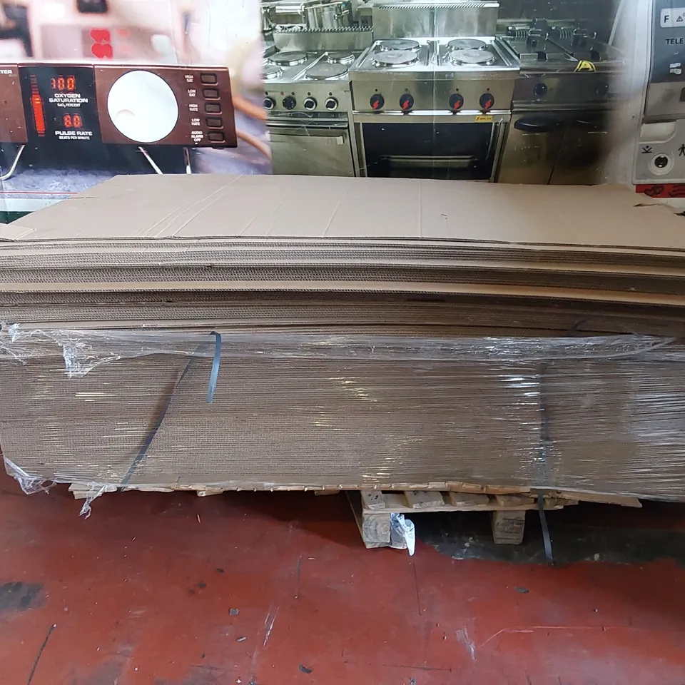 PALLET OF LARGE CARDBOARD BOXES (SIZE AND QUANTITY UNSPECIFIED)