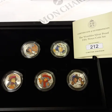 THE WOMBLES SILVER PROOF FIFTY PENCE COIN SET