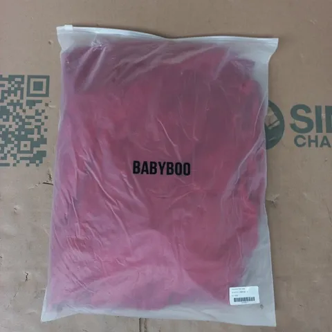 BAGGED BABYBOO KENSINGTON MAXI DRESS IN DEEP RED SIZE LARGE