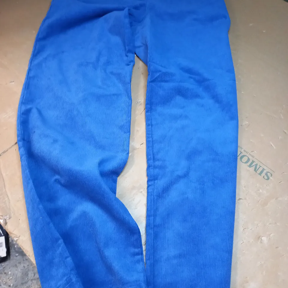 OLIVER BONAS SWADE EFFECT PANTS IN BLUE - UK 12