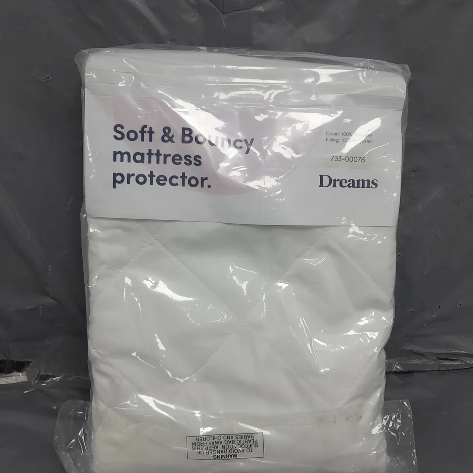 BAGGED SOFT AND BOUNCY MATTRESS PROTECTOR - SINGLE 