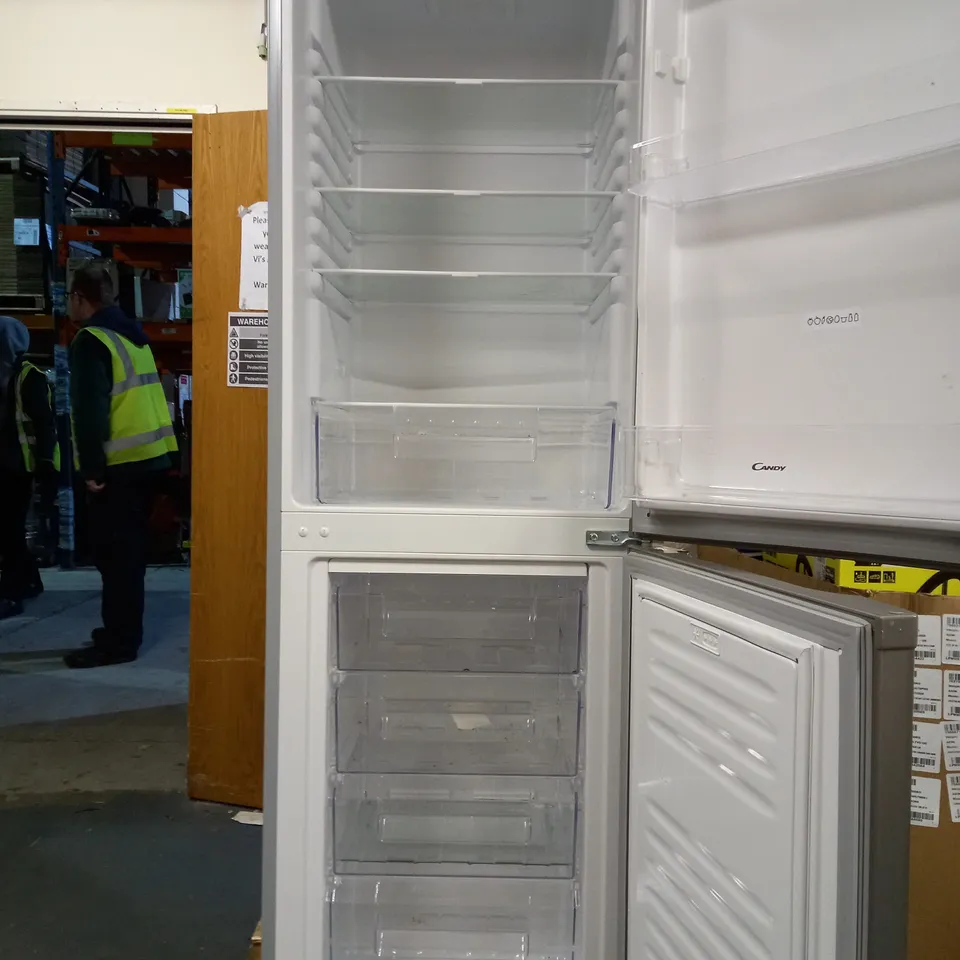 CANDY 55CM CCBF5172AK FROST FREE FREESTANDING FRIDGE FREEZER, 177CM HIGH, 55CM WIDE, 234 LITRES, SILVER [ENERGY CLASS F]