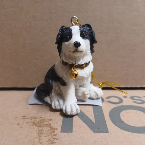 BOX OF APPROXIMATELY 5 GISELA GRAHAM BORDER COLLIE CHRISTMAS TREE DECORATIONS