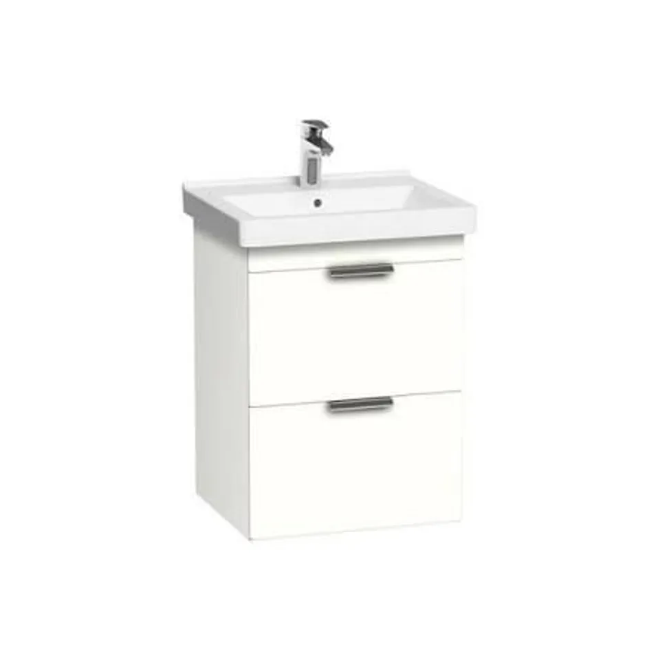 BRAND NEW BOXED ROCA DAMA-N WALL-HUNG BASE UNIT BASE WITH 2 DRAWERS - GLOSS WHITE