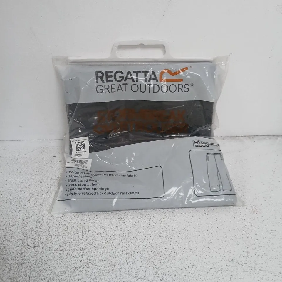 REGATTA STORMBREAK OVERTROUSER – BLACK – UK 3XL