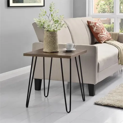 BOXED DOREL OWEN RETRO END TABLE - ESPRESSO (1 BOX)