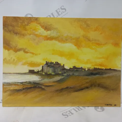 SIGNED COASTAL LANDSCAPE PAINTING