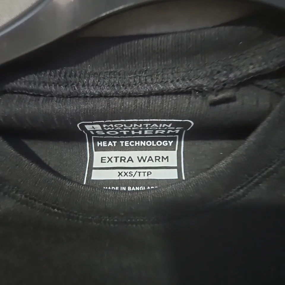 MOUNTAIN WAREHOUSE EXTRA WARM THERMAL TOP – XXS (BLACK)