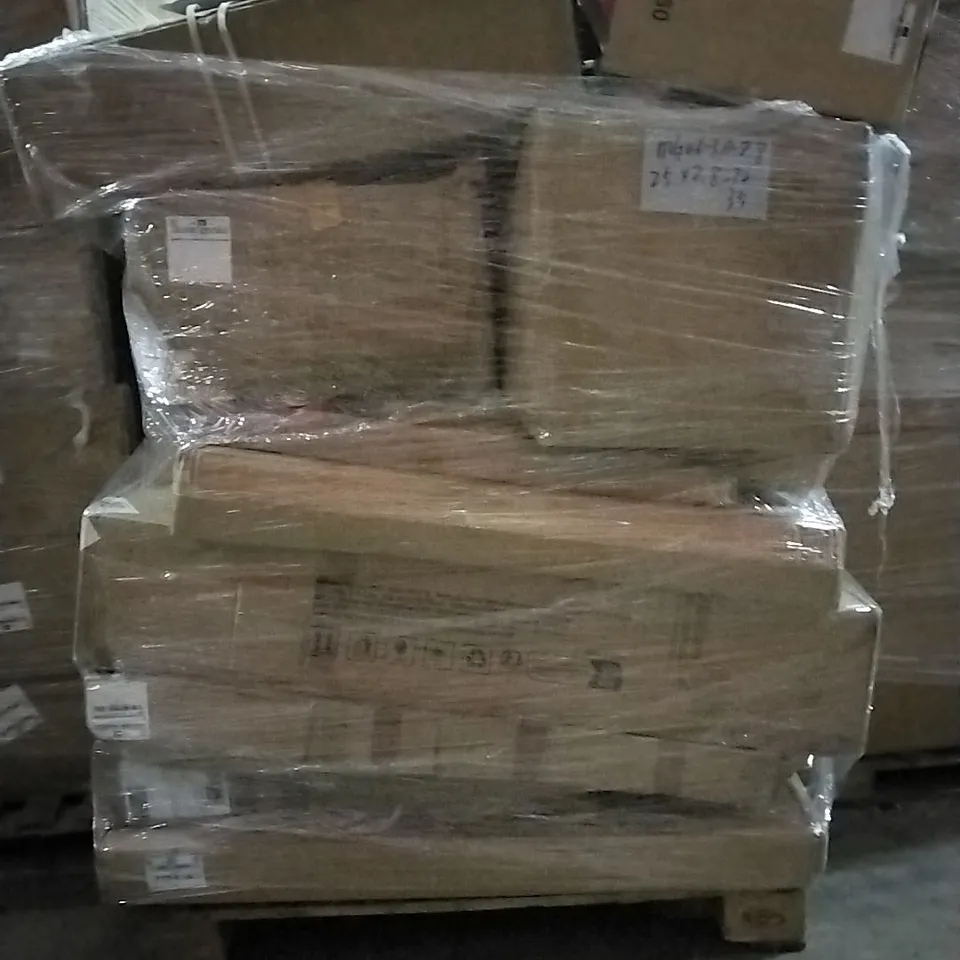 PALLET OF HOUSEHOLD ITEMS TO INCLUDE BLENDER, GAMES, PERFUME ADVENT CALENDAR AND OTHER ASSORTED ITEMS...