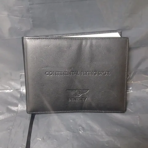 BENTLEY CONTINENTAL FLYING SPUR OWNERS MANUAL HANDBOOK