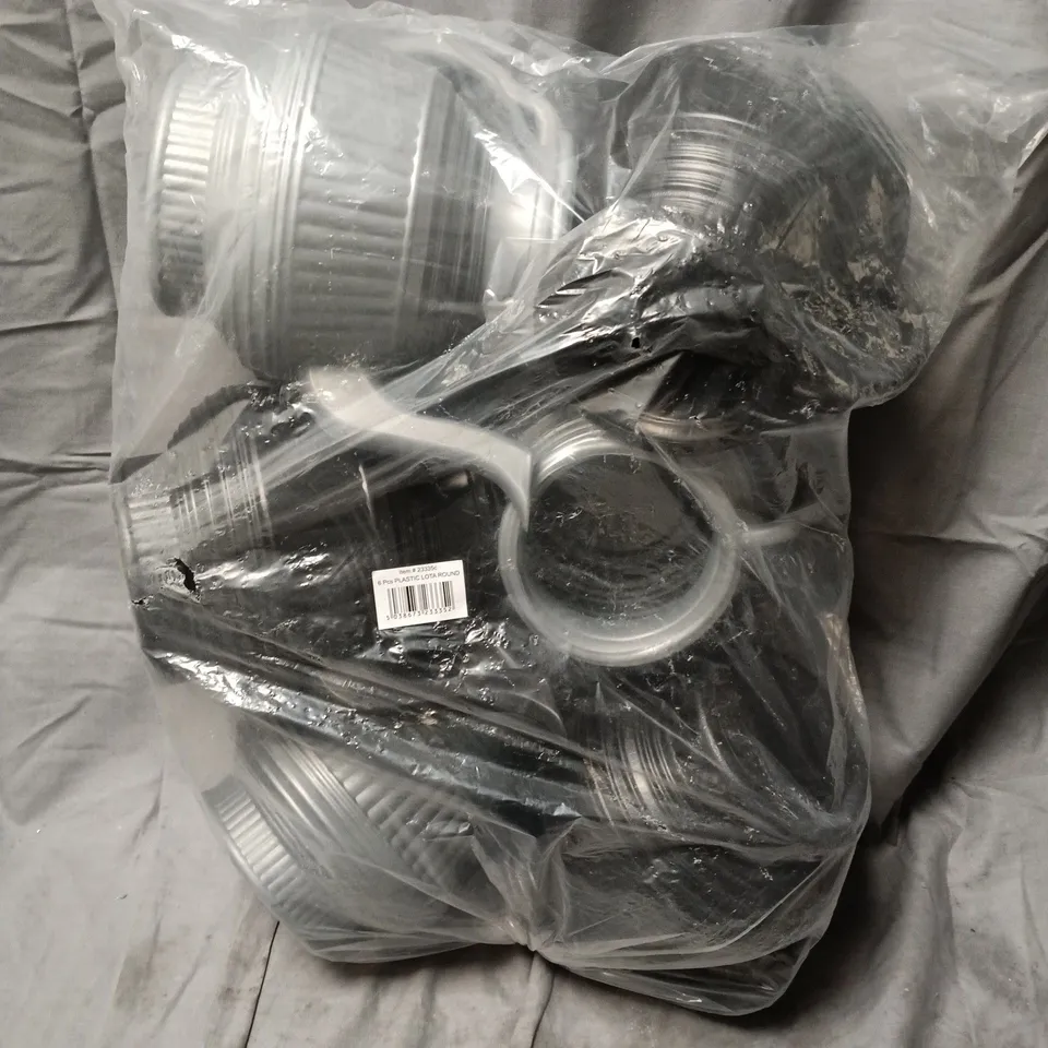 6 PLASTIC LOTA ROUND TOILET WASH JUGS