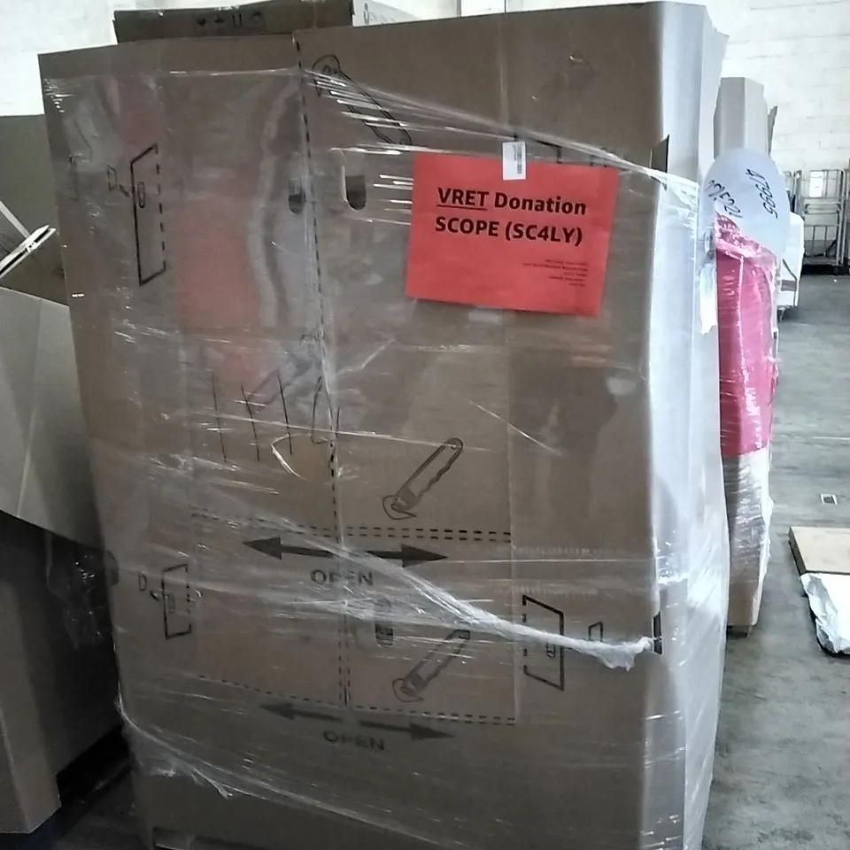 PALLET OF ASSORTED PRODUCTS INCLUDING MULTIFUNCTIONAL LAPTOP DESKS, OVAL TOILET SEATS PROTECTIVE CASE, BLACK STAR RIDERS VINYL