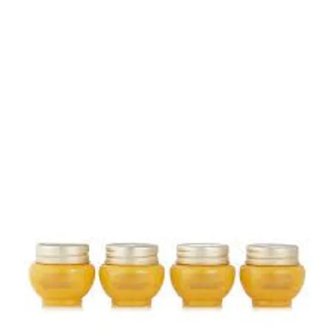 4 X L'OCCITANE IMMORTELLE DIVINE CREME JEUNESSE 8ML IN YELLOW CASE