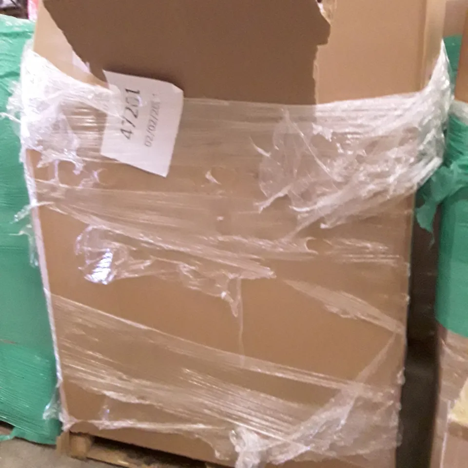 PALLET OF ASSORTED PRODUCTS INCLUDING KNITTING MACHINE, MULTIFUNCTIONAL FOOD PROCESSOR, CHRISTMAS BAUBLE ORNAMENTS, ARTIFICIAL PLANTS, CLOTHES RACK WITH SHOE STORAGE
