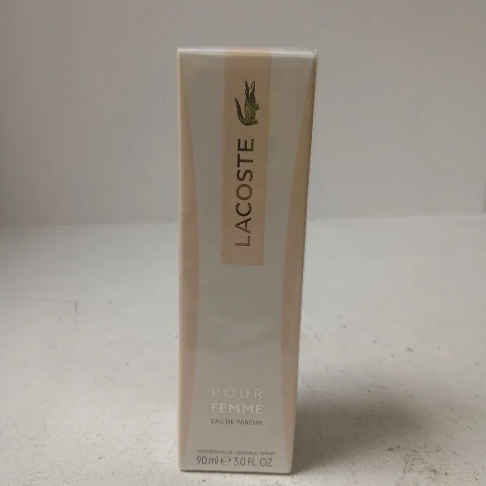 BOXED AND SEALED LACOSTE POUR FEMME EAU DE PARFUM 90ML
