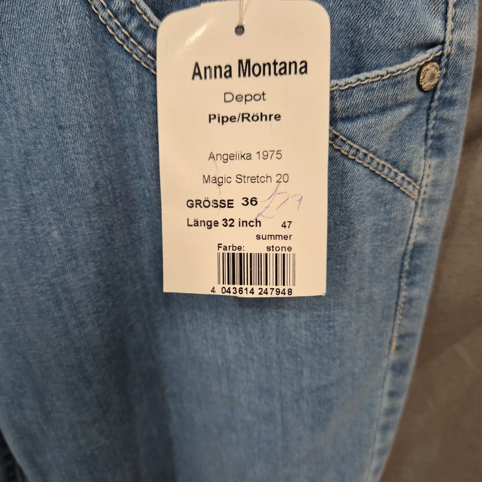 ANNA MONTANA WOMEN'S JEANS – MAGIC STRETCH,, UK 8 (EU 36), 32IN INSEAM
