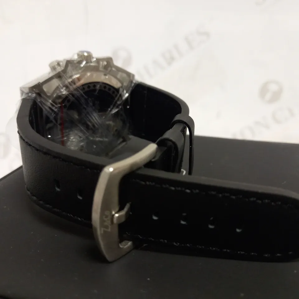 ZIHLMANN & CO SPORTS CHRONOGRAPH STYLE LEATHER STRAP WATCH RRP £560